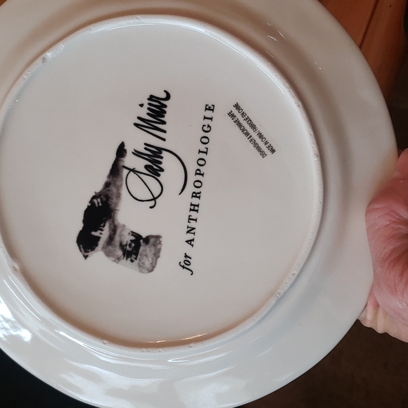 Anthropologie Sally Muir black labrador salad/dessert plate - Picture 2 of 4